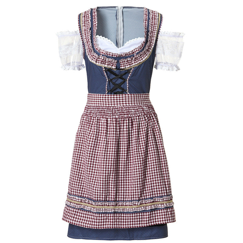 Damen-Dirndlkleid mit Spitzenärmeln für Volksfest und festliche Anlässe