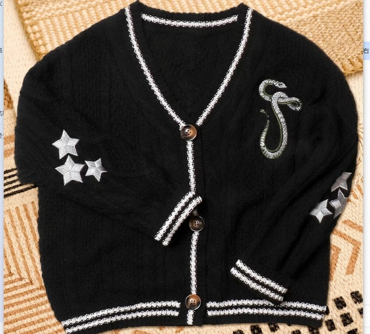 Women's Cable Knit V-Neck Cardigan