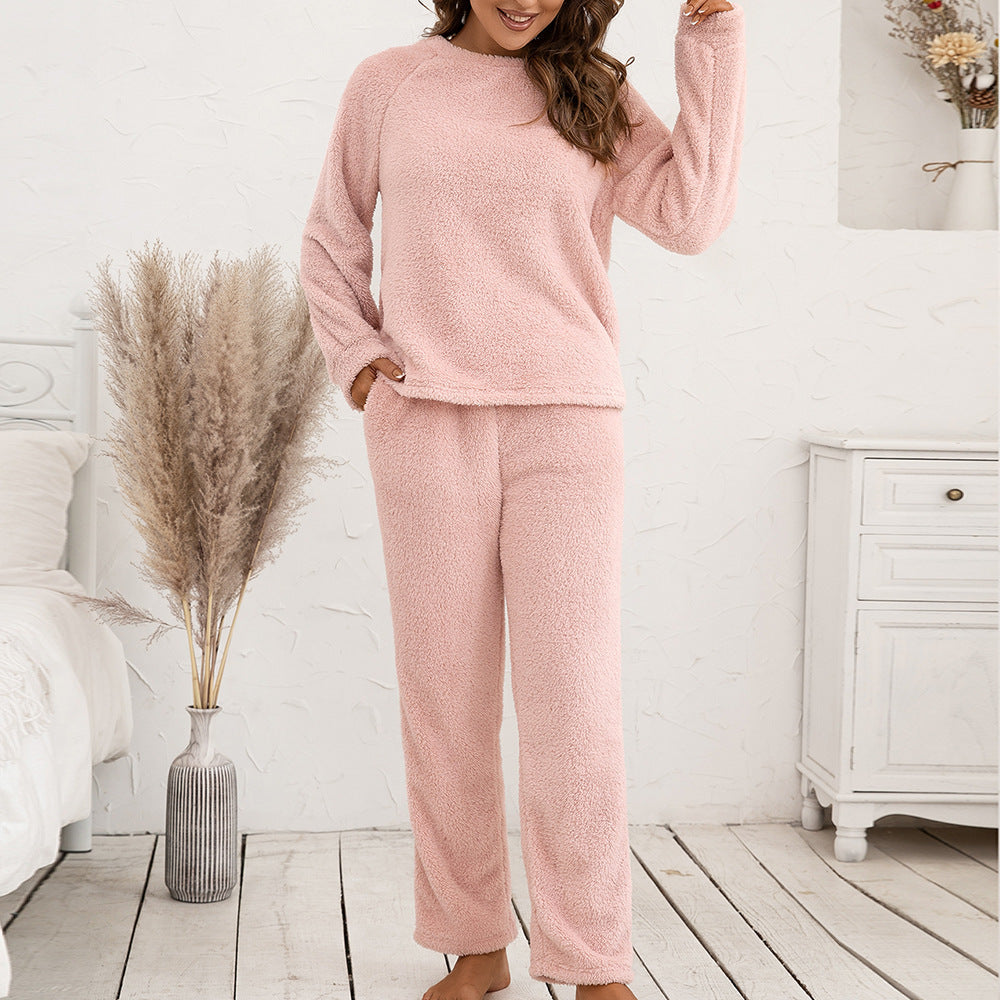 Damen Fleece-Schlafanzug als bequeme Pyjama-Kombination