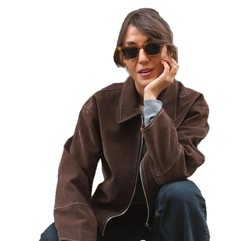 Damen-Wildlederjacke als elegante Ergänzung für den Alltag
