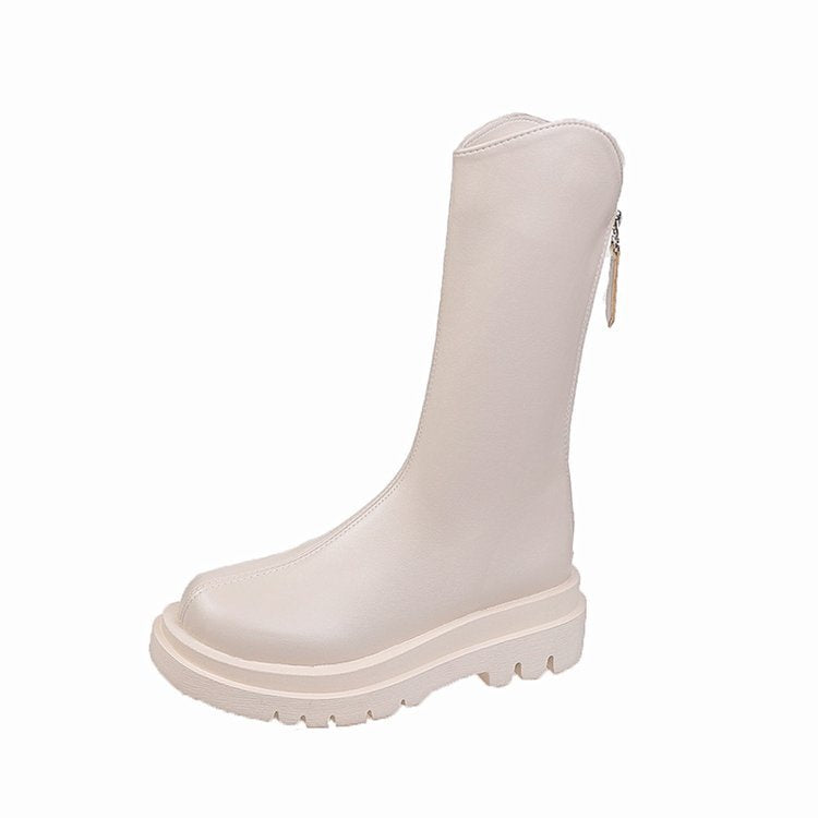 Profilierte, rutschfeste Sohle der Damen-Gummistiefel