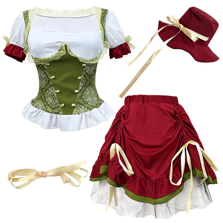 Damen-Dirndl als festliches Trachtenkleid für Volksfest und Feier