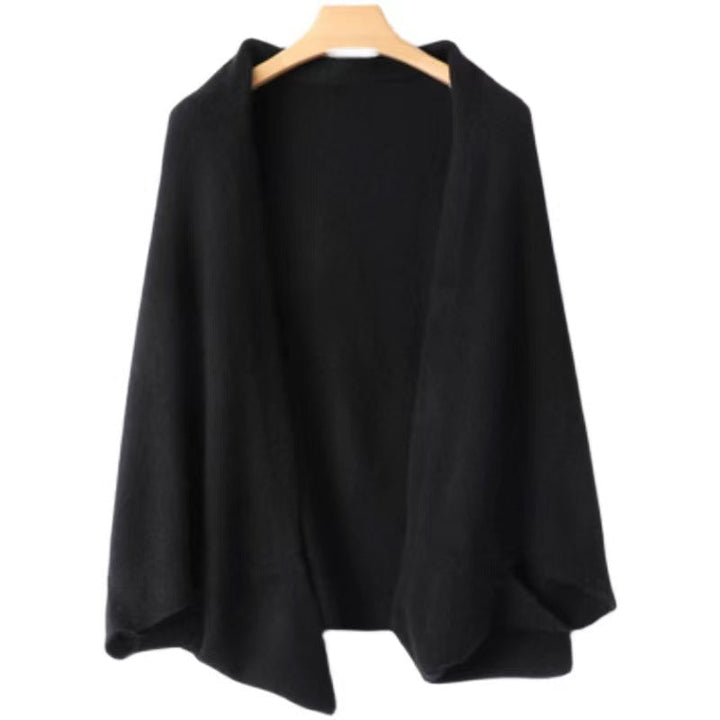 Damen Merino Schal Mit Drapiertem Design
