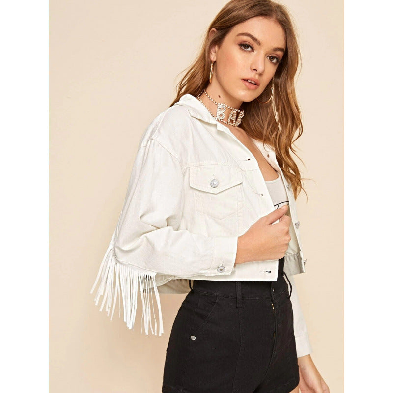 Lässige Fransenjacke für Damen als vielseitiges Mode-Basic