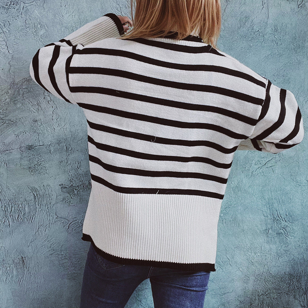 Damenmode für Herbst und Winter mit Strickpullover