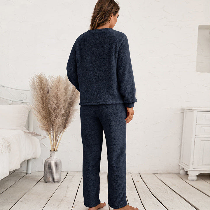 Damen-Loungewear mit kuscheliger Fleece-Struktur
