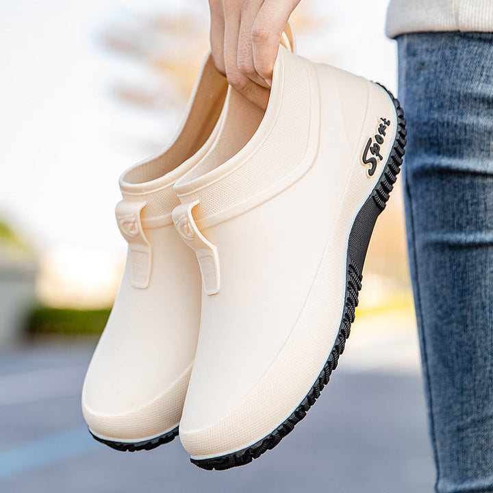 Bequeme Damen-Gummistiefel mit rutschfester Sohle