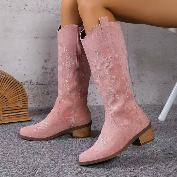 Kniestiefel für Damen im Westernstil für vielseitige Outfits