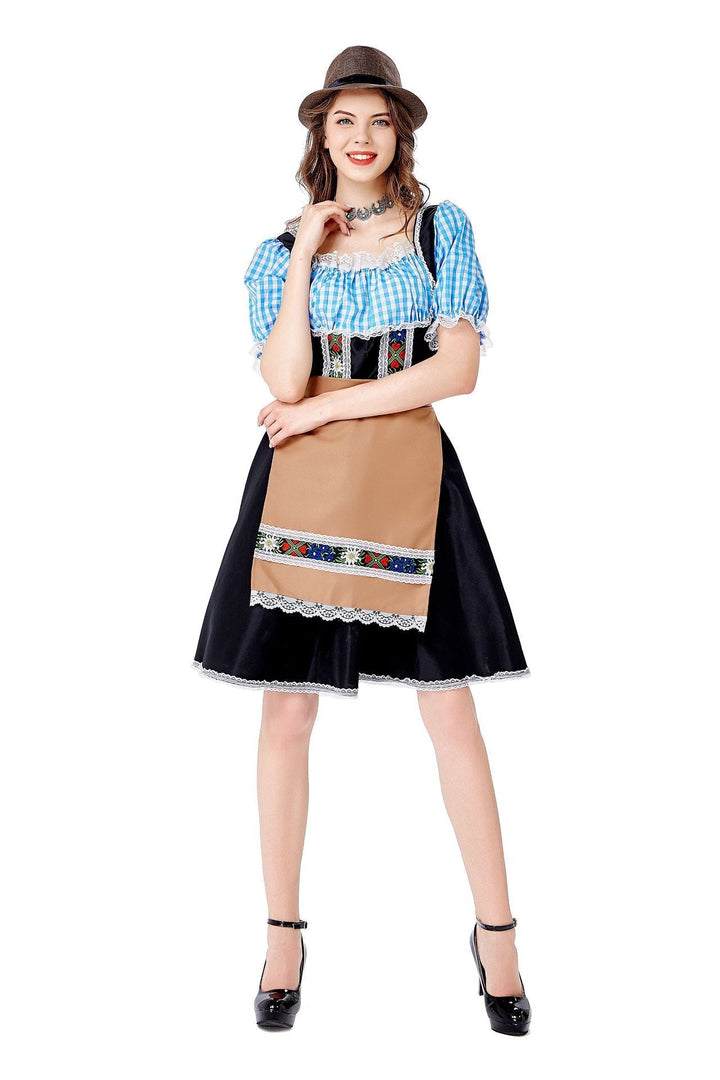 Damenkostüm im Dirndlstil für Oktoberfest und Trachtenpartys