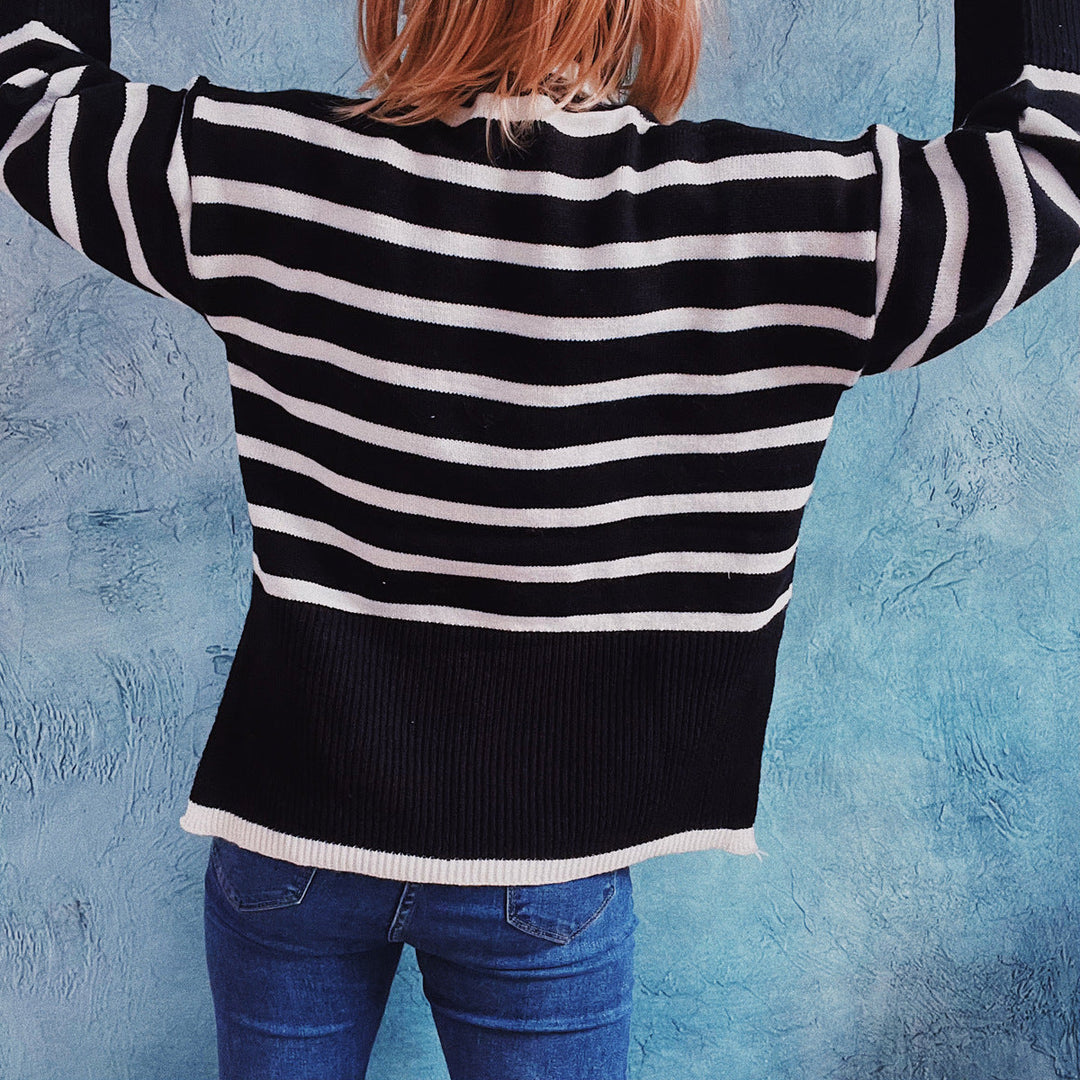 Warmer Pullover für Damen mit langen Ärmeln