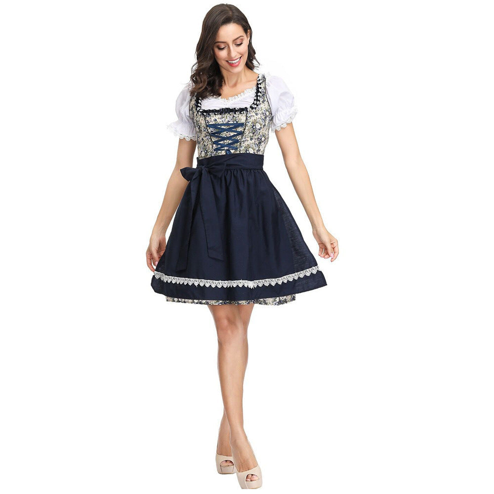 Damen-Dirndl mit abnehmbarer Schürze für Volksfeste