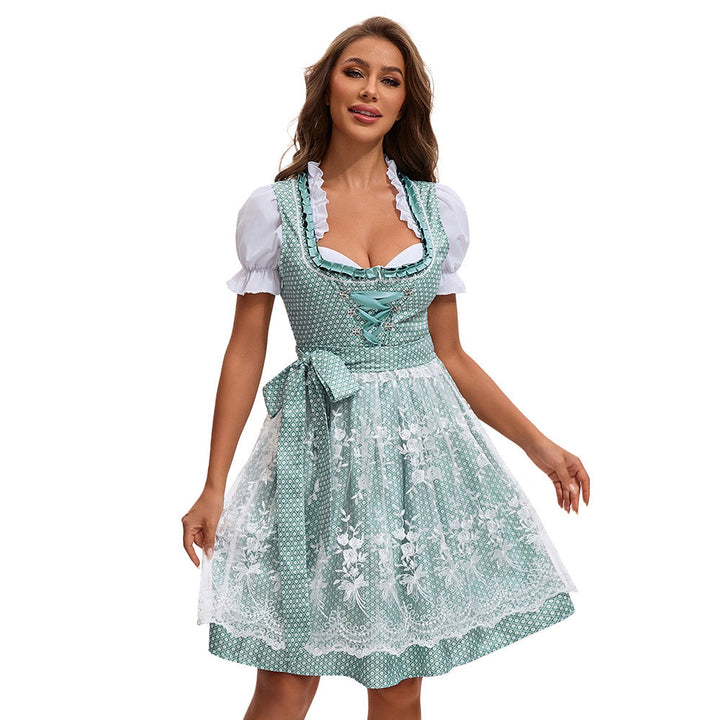 Damen-Dirndl mit verziertem Mieder für Volksfeste und Feiern
