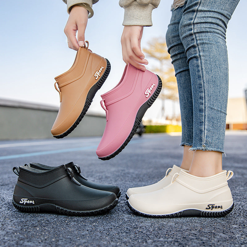 Rutschfeste Damenstiefel für nasse Wege
