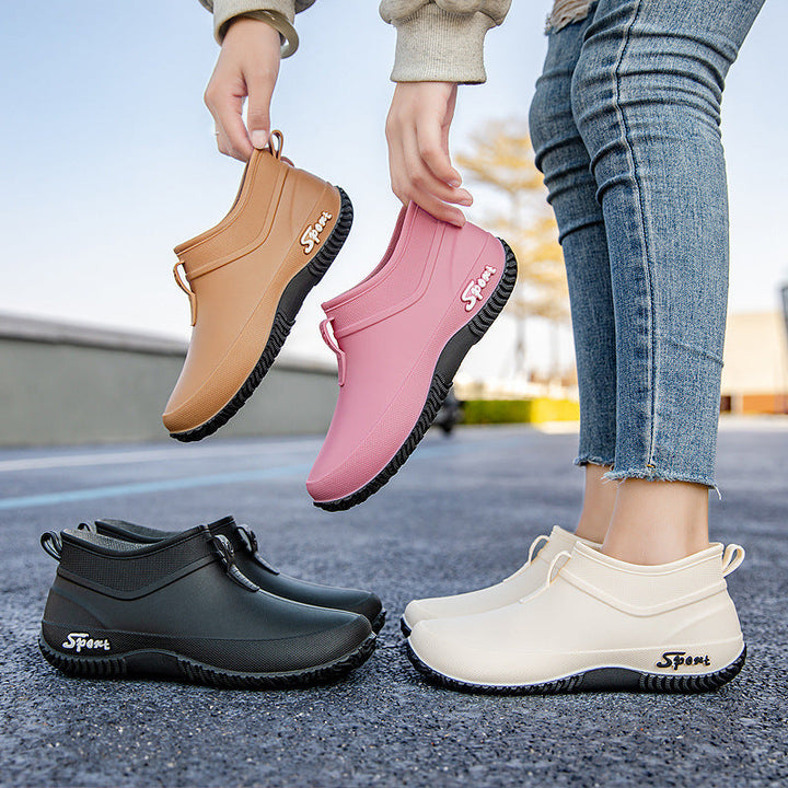 Rutschfeste Damenstiefel für nasse Wege