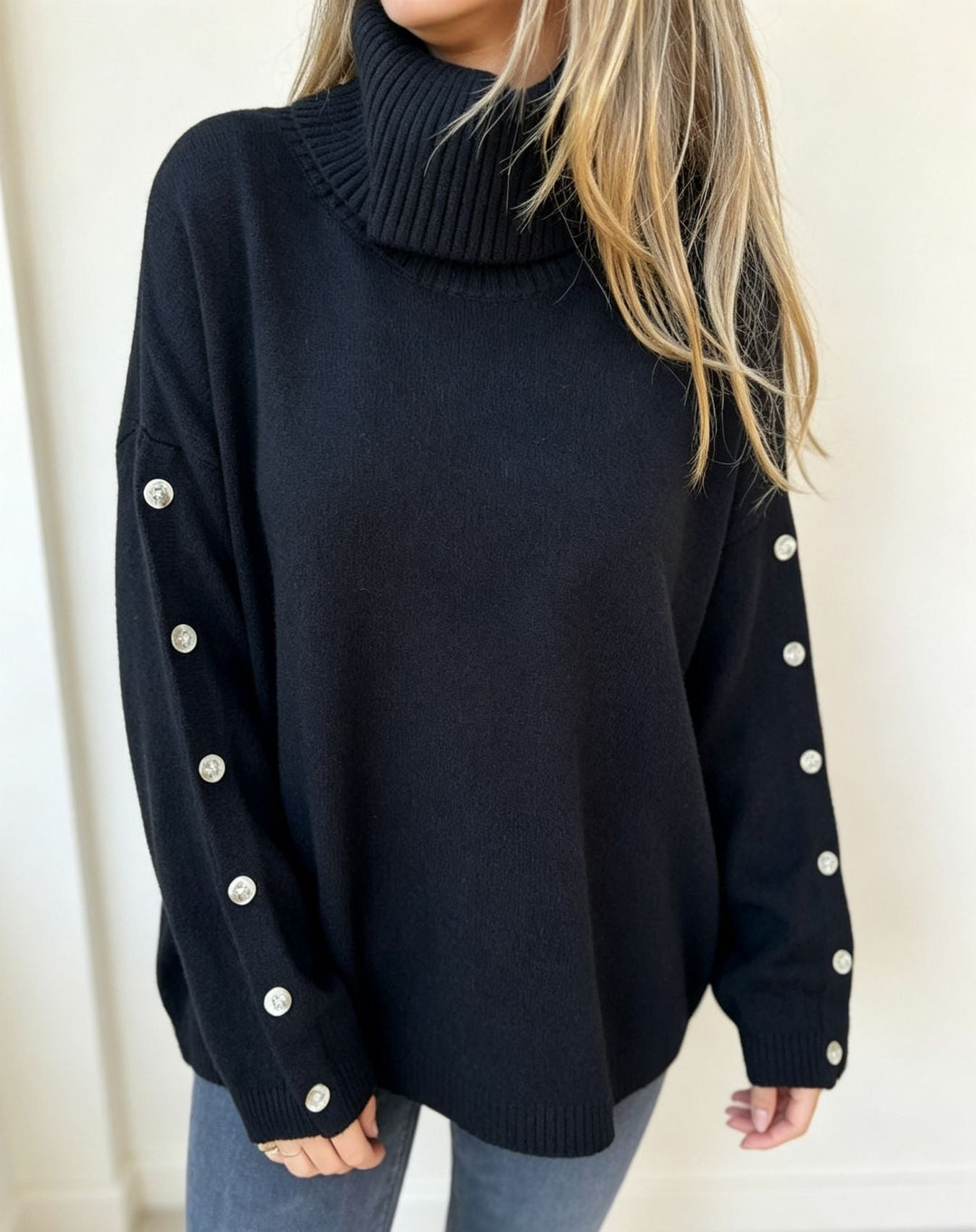 Weich fallender Rollkragenpullover für vielseitige Alltagslooks