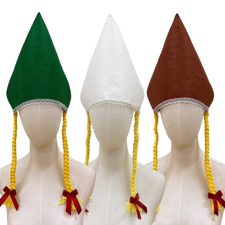 Trachtenhaube aus weichem Baumwollvelours für festliche Anlässe