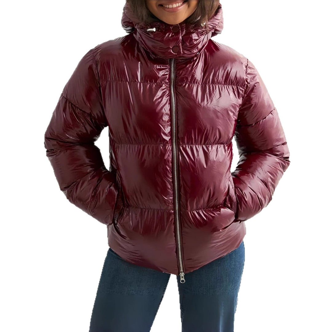 Modische glänzende Daunenjacke für Damen