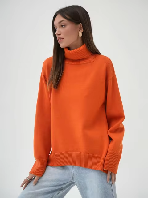 Klara® | Rollkragenpullover mit Lockerer Passform