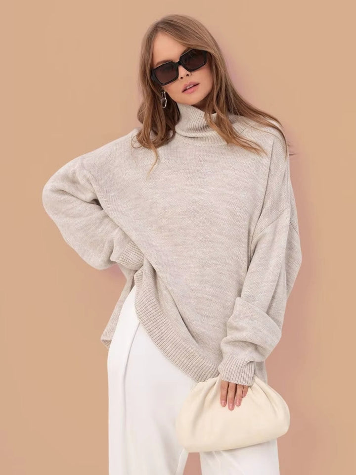 Damen-Oversize-Pullover mit lässig fallender Silhouette