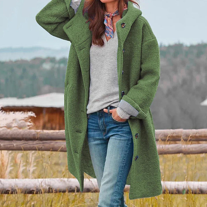 Damen-Wintermantel mit langer, eleganter Silhouette