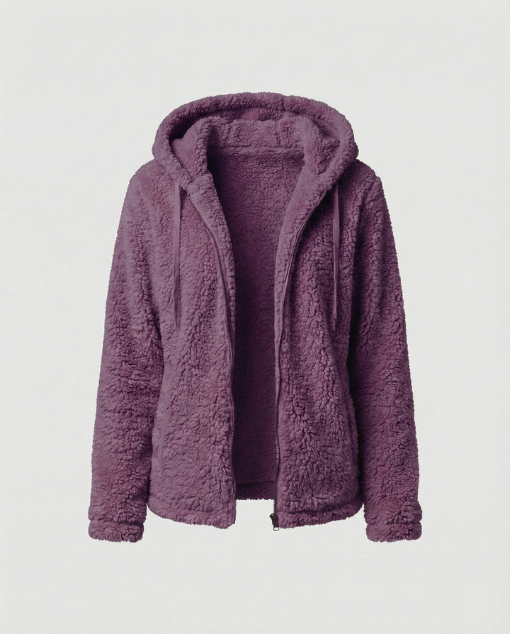 Lange Teddy Fleecejacke Für Damen