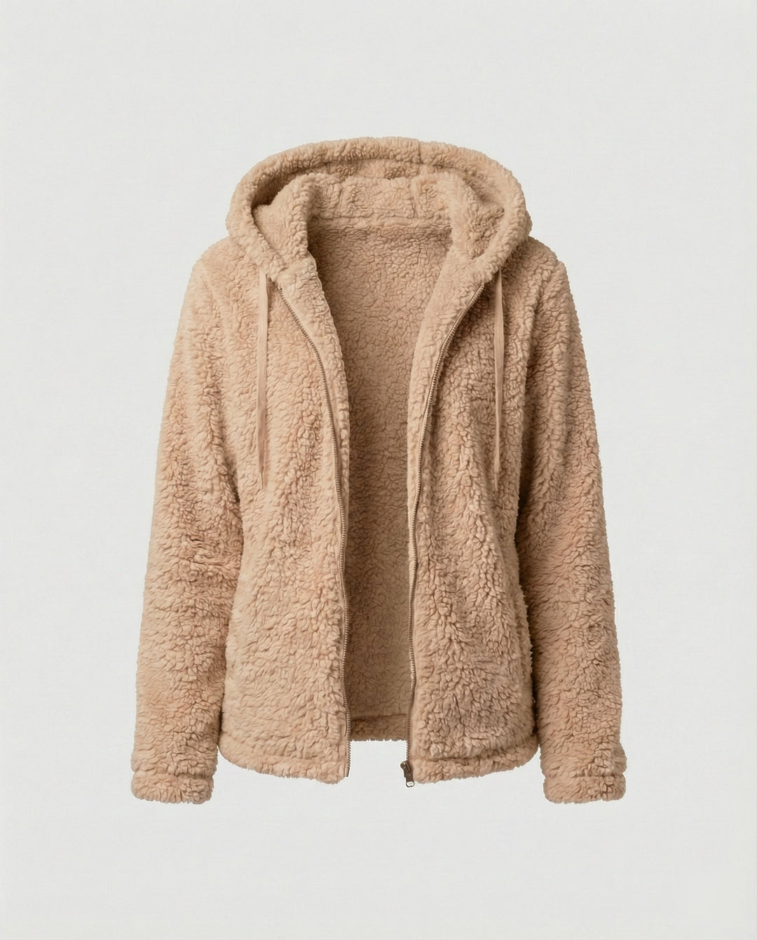Kuschelige Fleecejacke für Damen in der Vorderansicht