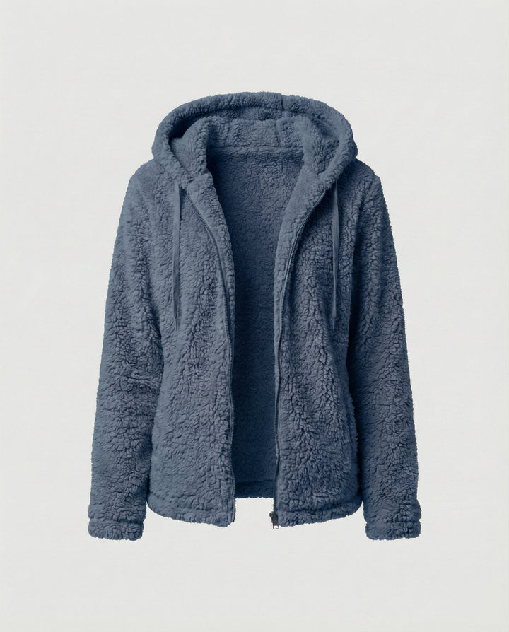 Lange Teddy Fleecejacke Für Damen