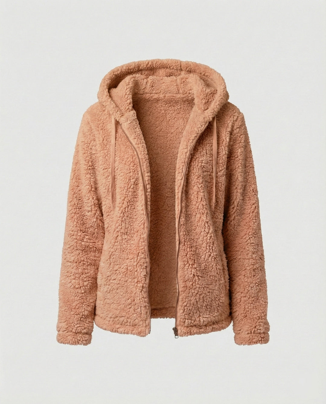 Lange Teddy Fleecejacke Für Damen