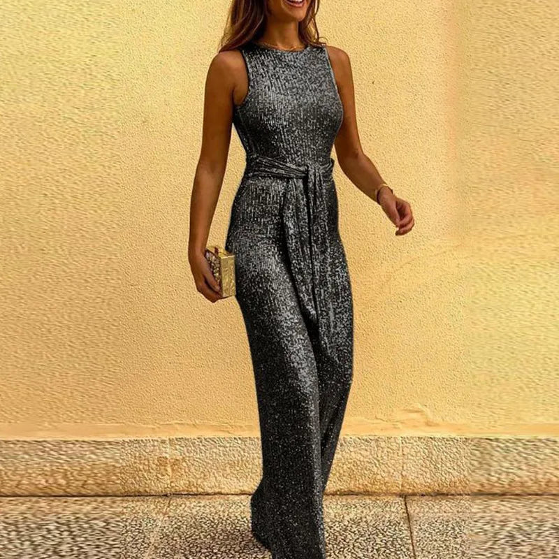 Isabella - Eleganter Pailletten Jumpsuit