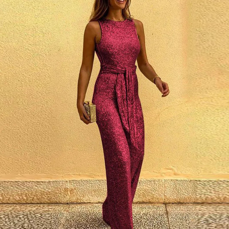 Isabella - Eleganter Pailletten Jumpsuit