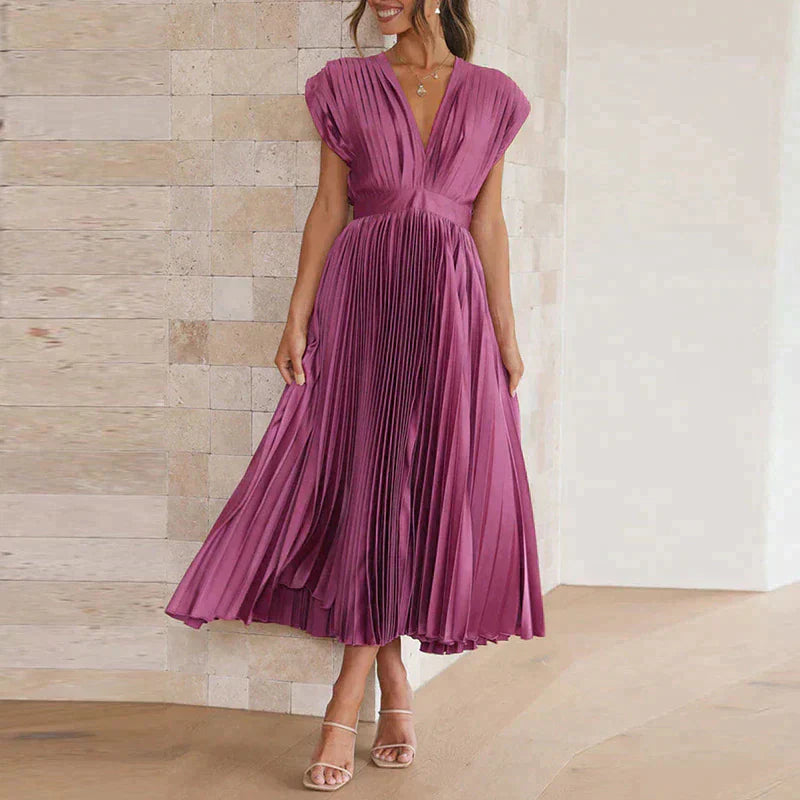 Lena | Elegantes Plisseekleid