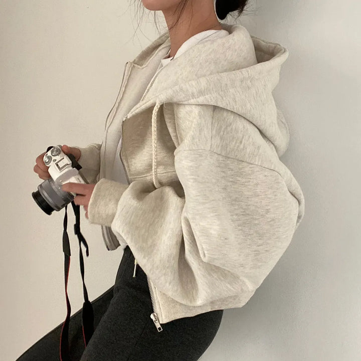 Damen-Sweatjacke mit sportlichem Schnitt für Alltag und Freizeit