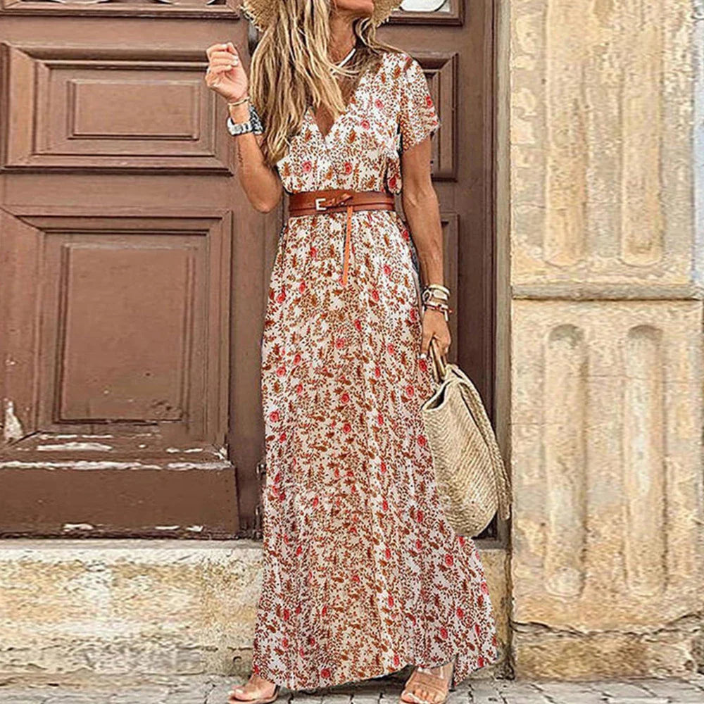 Zoe® I Langes Kleid für Frauen, Sommer-Strand-Bohemian-Kleid