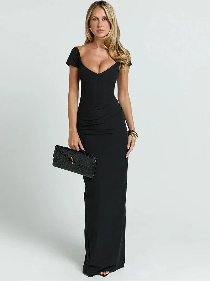 Damenkleid mit bodenlangem Schnitt