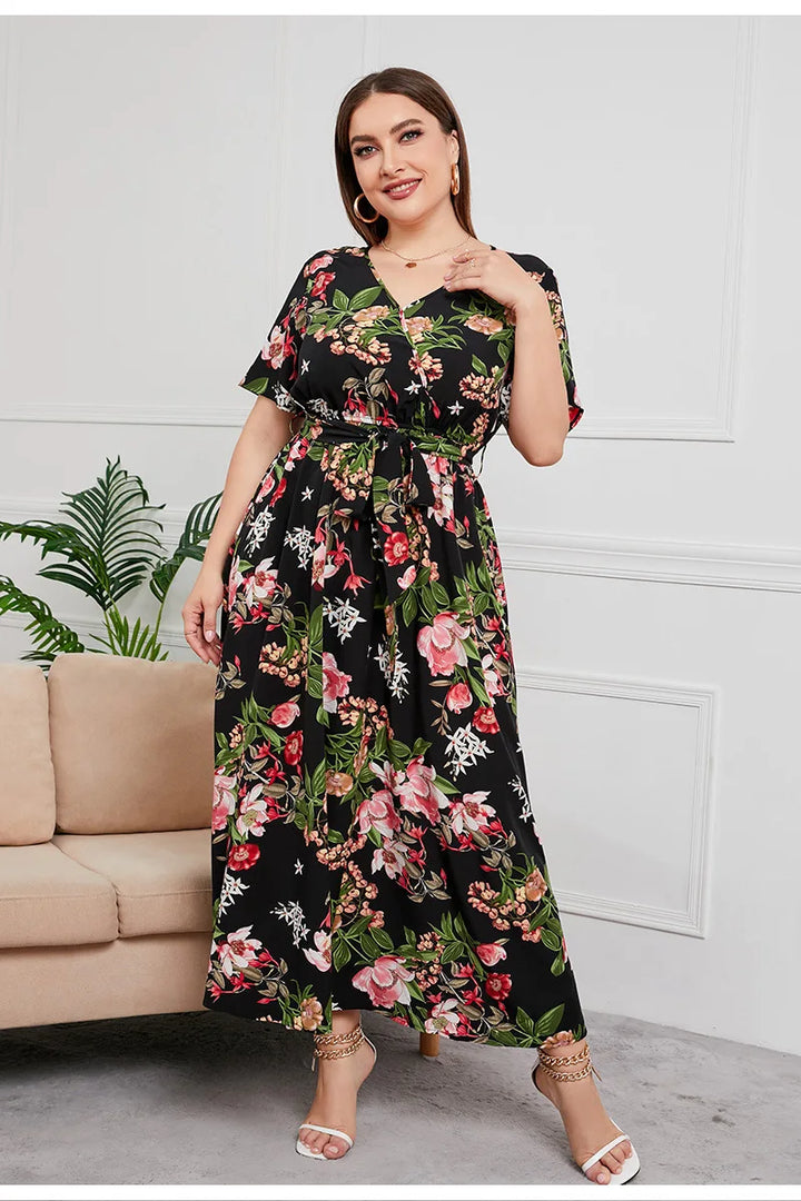 Juliann® | Plus Size Sommerkleid mit V-Ausschnitt