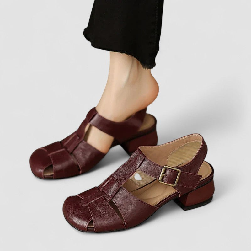 Damen Mary Jane Schuhe Mit Riemen Und Blockabsatz