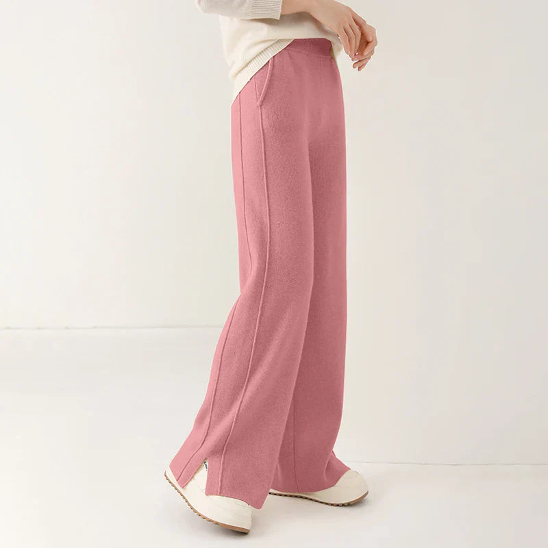 Damen Jogginghose Aus Merinowolle Mit Geradem Bein