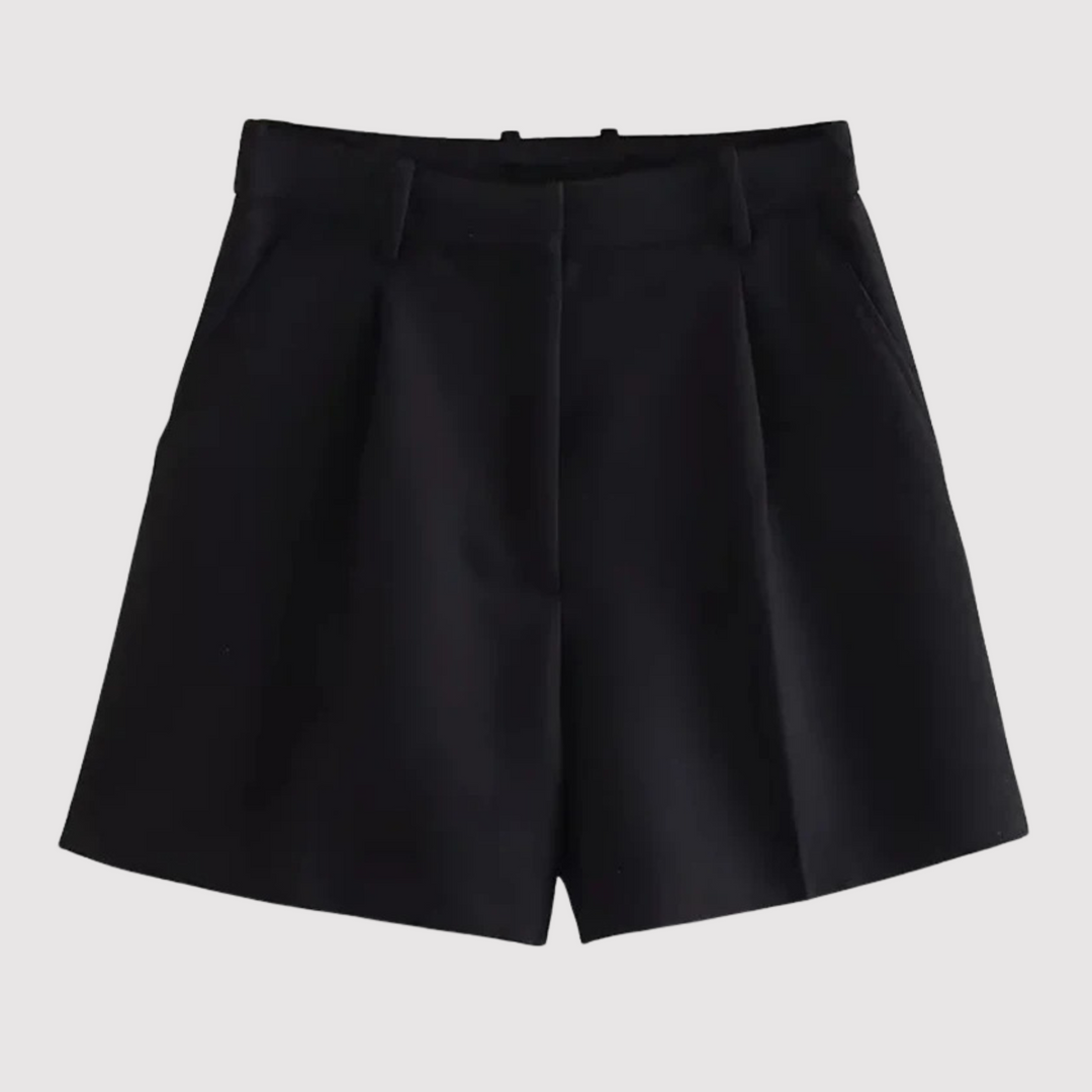 Elegante Damen Falten-Shorts im tailored Look für Sommer-Outfits