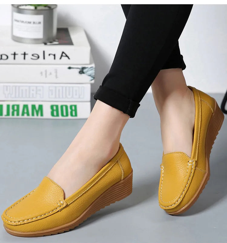 Gisela®|Loafers aus weichem Leder für Frauen