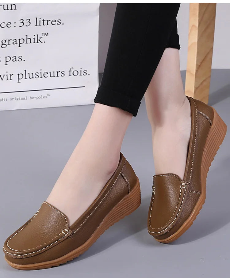 Gisela®|Loafers aus weichem Leder für Frauen