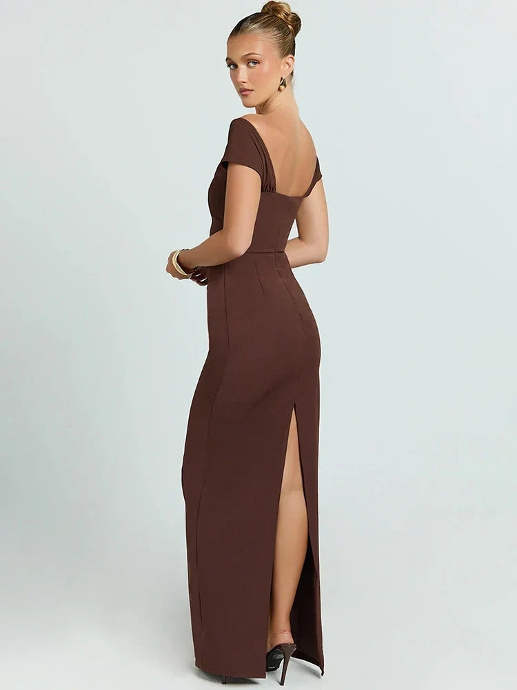 Langes Damenkleid für stilvolle Auftritte