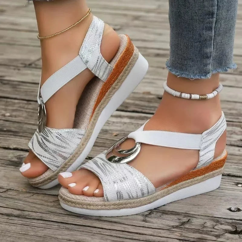 Damen Sandalen Mit Weicher Dämpfung Und Weiter Passform