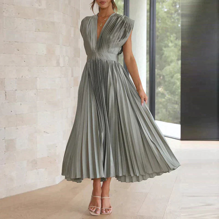 Lena | Elegantes Plisseekleid