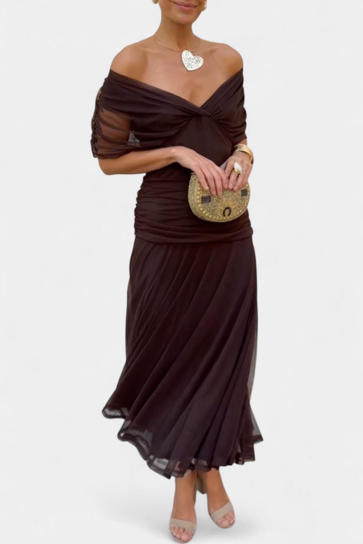 Maxikleid für Damen mit floralem Muster