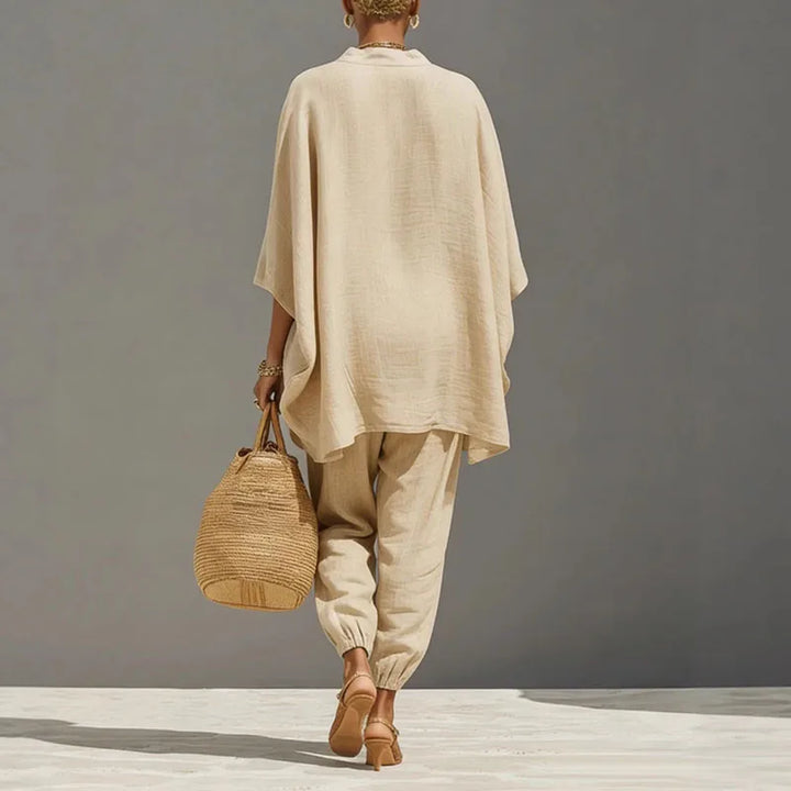 Damen Zweiteiler in sommerlichem Boho-Stil mit luftiger Passform