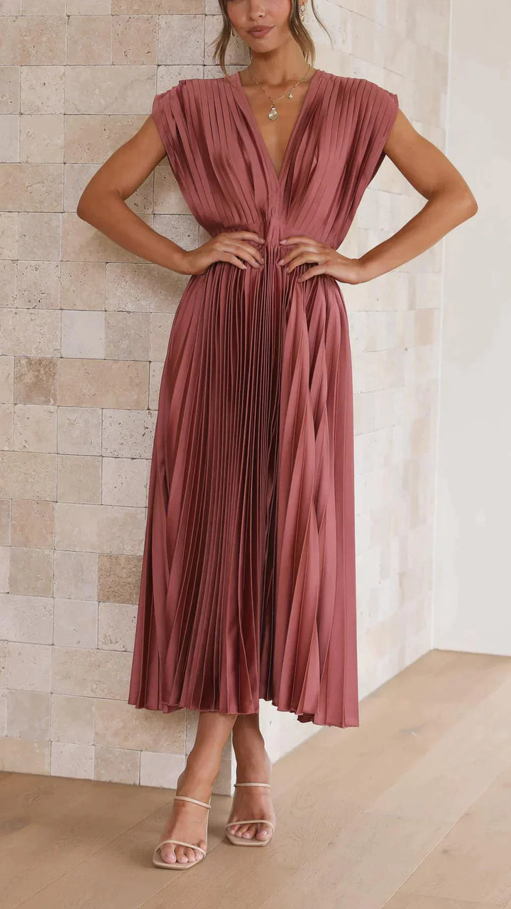 Alina | Elegantes Sexy Plissee-Kleid