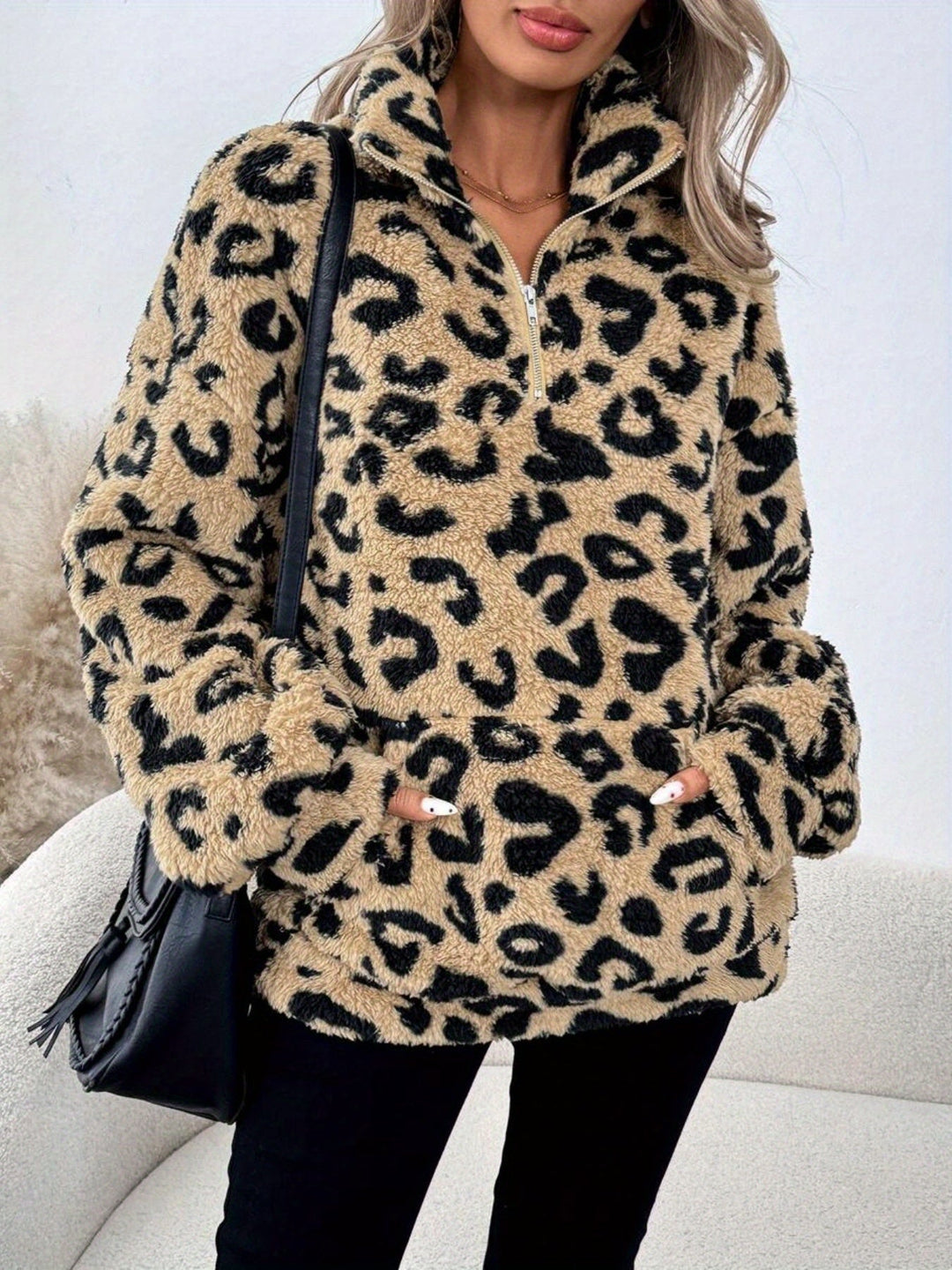 Damenpullover mit Leopardenmuster für lässige Alltagslooks