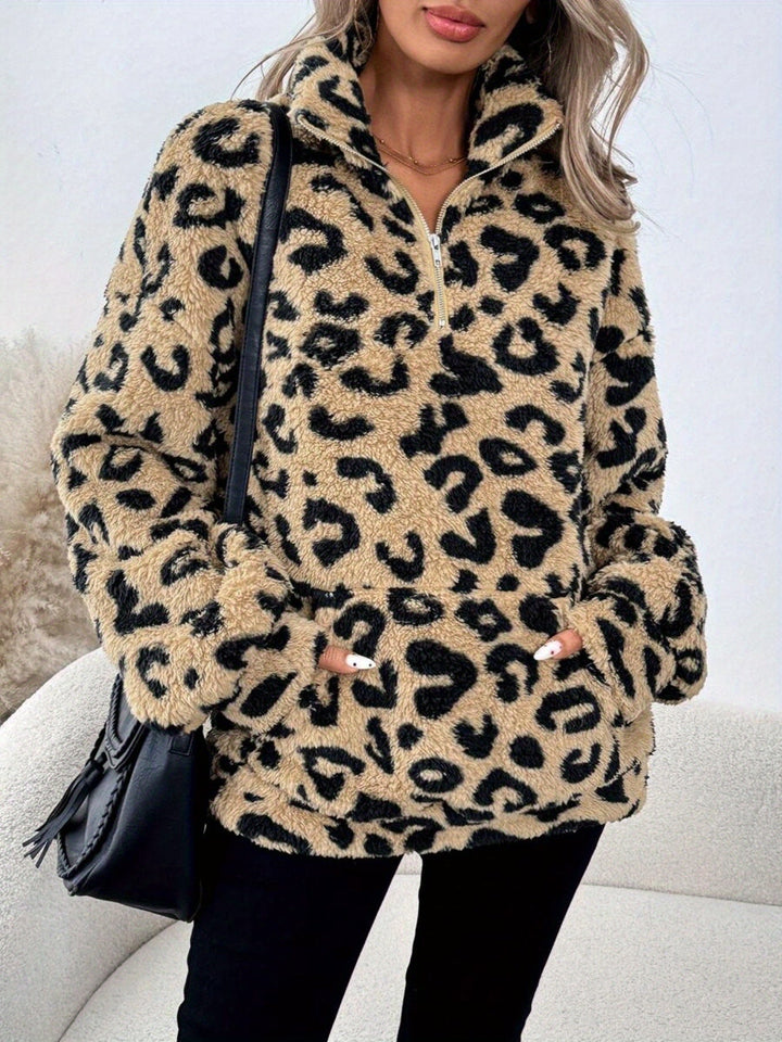 Damenpullover mit Leopardenmuster für lässige Alltagslooks