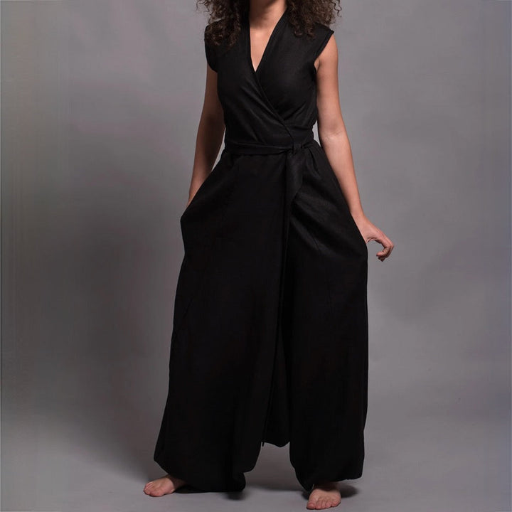 Ada - Eleganter schwarzer Jumpsuit