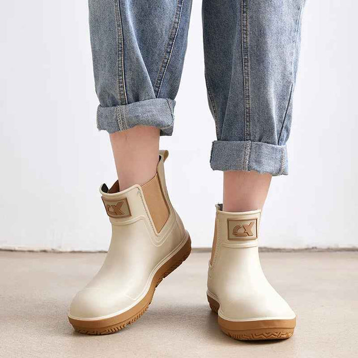 Wasserdichte Gummistiefel für Damen mit bequemem mittlerem Schaft